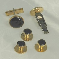 Tidy Vintage Cuff Link and Stud Set Signed PIONEER